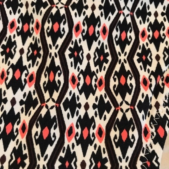 EBERJEY Medium Bikini Bottom Black Peach Tassels Adjustable Tie Swim Beach Pool - Picture 2 of 5